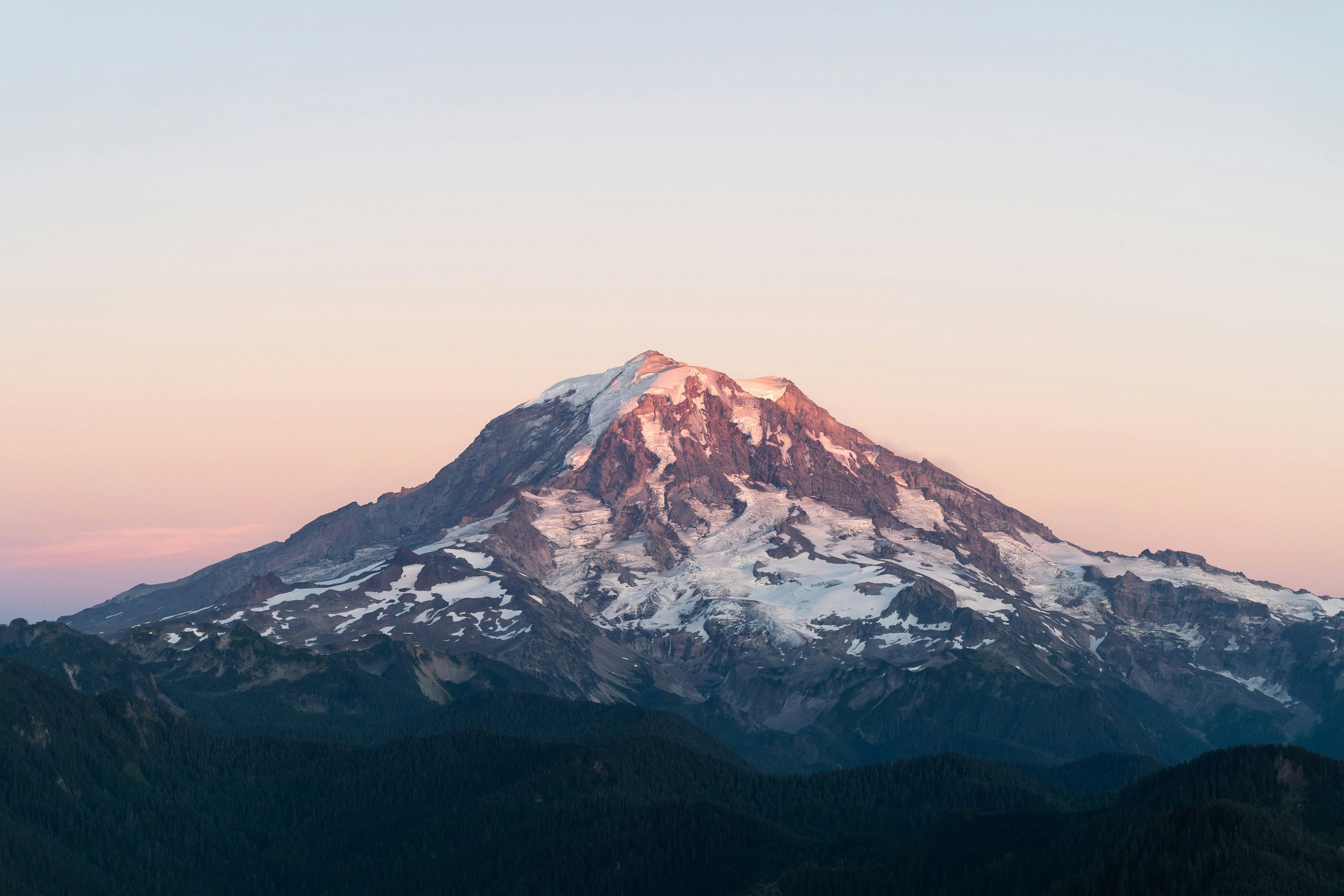 Mount Rainier at sunset